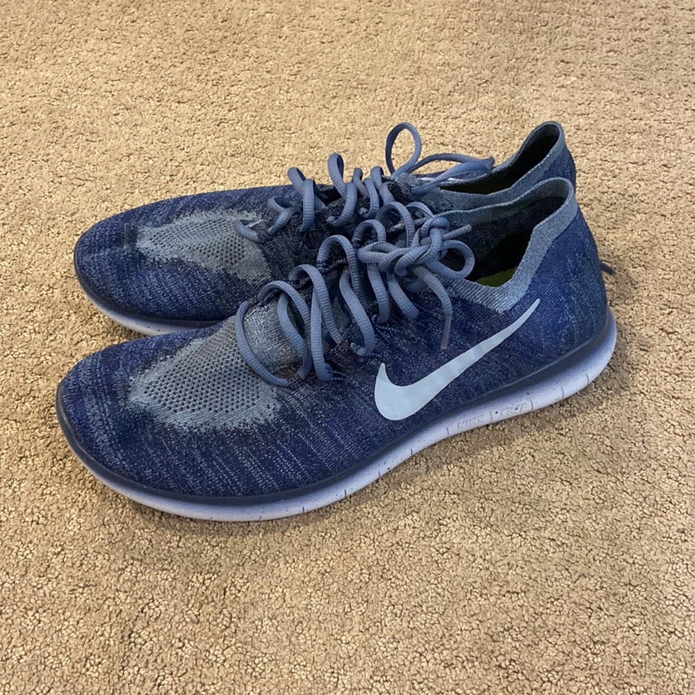 Nike Men's Blue Free Run Flywire Shoes (Size 12; Discounted Shipping)